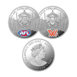 2024 AFL $1 Coloured Silver Proof Coin Set