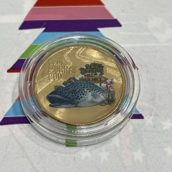 AUSSIE BIG THINGS $1 Giant Murray Cod NEW COLOURED COIN