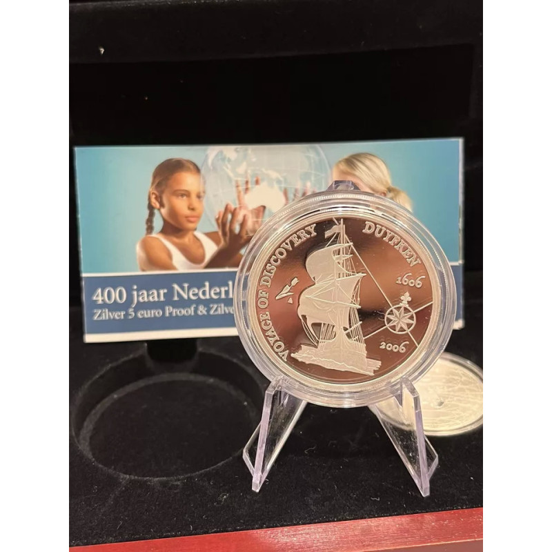 2006 $5 and 5 Euro 400 Years the Netherlands-Australia Proof Coins Set 2006 $5 and 5 Euro 400 Years the Netherlands-Australia Proof Coins Set