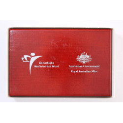 2006 $5 and 5 Euro 400 Years the Netherlands-Australia Proof Coins Set