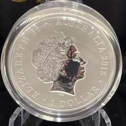 2015 $1 QUEEN ELIZABETH II LONGEST REIGNING SILVER COIN
