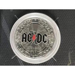 AUSTRALIA 2023 50TH ANNIVERSARY OF AC/DC 50c CENTS UNCIRCULATED COIN ON CARD