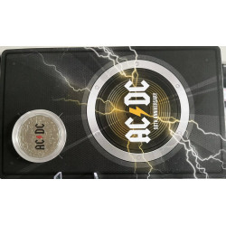 AUSTRALIA 2023 50TH ANNIVERSARY OF AC/DC 50c CENTS UNCIRCULATED COIN ON CARD