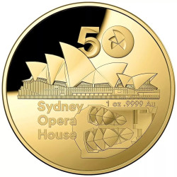 50th Anniversary of the Sydney Opera House 2023 $100 Gold Domed Proof Coin