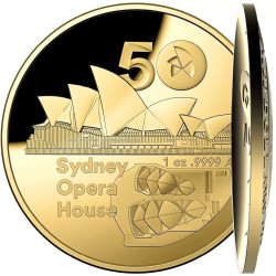 50th Anniversary of the Sydney Opera House 2023 $100 Gold Domed Proof Coin