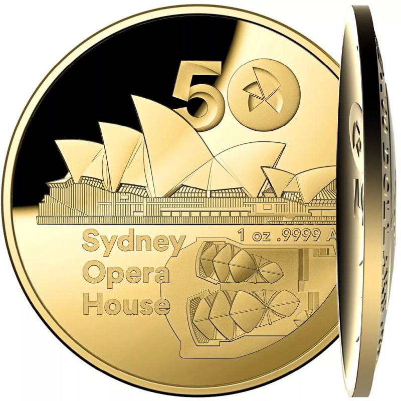 50th Anniversary of the Sydney Opera House 2023 $100 Gold Domed Proof Coin 50th Anniversary of the Sydney Opera House 2023 $100 Gold Domed Proof Coin