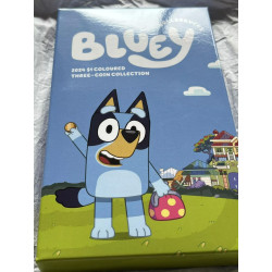 2024 $1 Bluey Coloured Three Coin Set