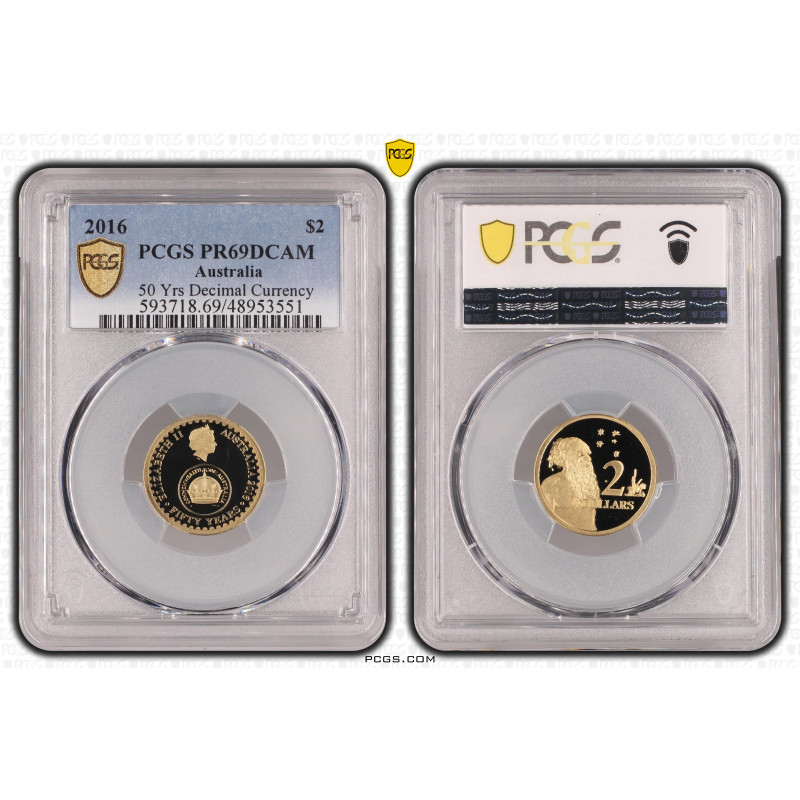 Australia 2016 Changeover $2 Proof Coin PCGS PR69DCAM Australia 2016 Changeover $2 Proof Coin PCGS PR69DCAM