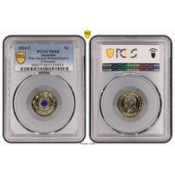 2024 War Animals Remembrance Purple Poppy $2 PCGS ‘C’ Mintmark MS68 Gold Shield