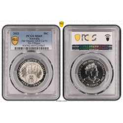 2023 50c Her Majesty QE11 Cu-Ni Six Effigies PCGS