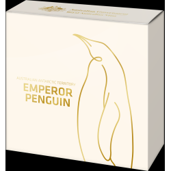 2023 $5 1oz Coloured Silver Proof Coin - Australian Antarctic Territory - Emperor Penguin