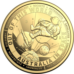 2024 $10 Out of this World - Australia in Space 'C' Mintmark Gold 1/10 oz Proof Coin