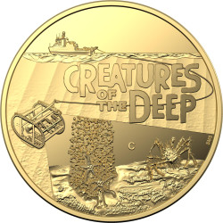 2023 $10 Creatures of the Deep 'C' Mintmark Gold 1/10 oz Proof Coin