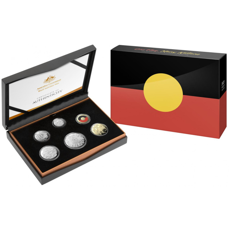 2021 Six Coin Proof Year Set - 50th Anniversary of the Australian Aboriginal Flag 2021 Six Coin Proof Year Set - 50th Anniversary of the Australian Aboriginal Flag
