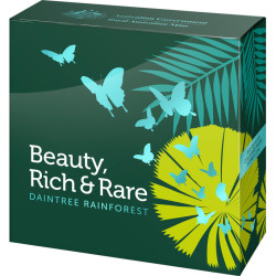 Beauty, Rich & Rare – Great Daintree Rainforest 2022 $5 Silver Coloured Proof Domed Coin