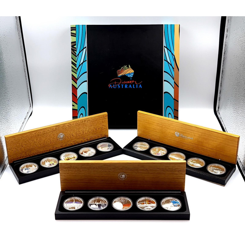 2006-2008 Discover Australia 1oz Silver 15 Coin Collection 2006-2008 Discover Australia 1oz Silver 15 Coin Collection