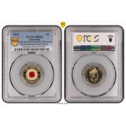 2023 Australia 35th Anniversary $2 Coin Set Remembrance Red Poppy PCGS MS65