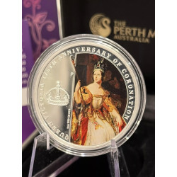 2013 175th Anniversary of Coronation of Queen Victoria 1oz Silver Proof COA 500