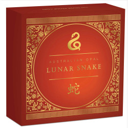 2025 $1 Lunar Year of the Snake - Australian Opal Lunar Series 1oz Silver Proof Coin