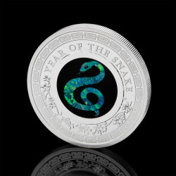 2025 $1 Lunar Year of the Snake - Australian Opal Lunar Series 1oz Silver Proof Coin