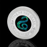 2025 $1 Lunar Year of the Snake - Australian Opal Lunar Series 1oz Silver Proof Coin