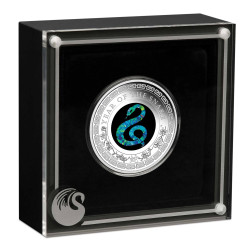 2025 $1 Lunar Year of the Snake - Australian Opal Lunar Series 1oz Silver Proof Coin