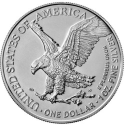 The 2023 American Eagle 1oz Silver Coin boasts an impeccable strike, showcasing its 999 fine silver