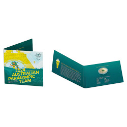 2024 Australian 2024 Australian Paralympic Team $2 in Collection Folder Team $2 in Collection Folder