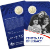 2023 $1 Centenary of Legacy UNC Coin on Card