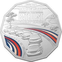 2023 Fifty Cent Bathurst 1000 60th Anniversary (50c) Uncirculated Australian Decimal Coin