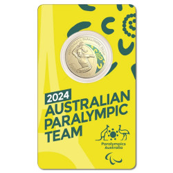 2024 $1 Australian Paralympic Team Coloured Uncirculated Coin