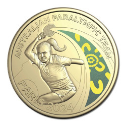 2024 $1 Australian Paralympic Team Coloured Uncirculated Coin