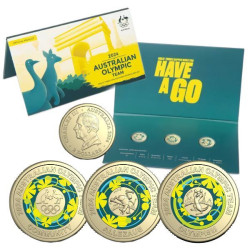 2024 $2 Australian Paris Olympic Team Three-Coin Set