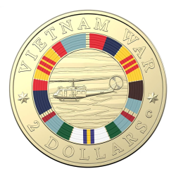 $2 2023 Vietnam War Coloured 'C' Mintmark UNC