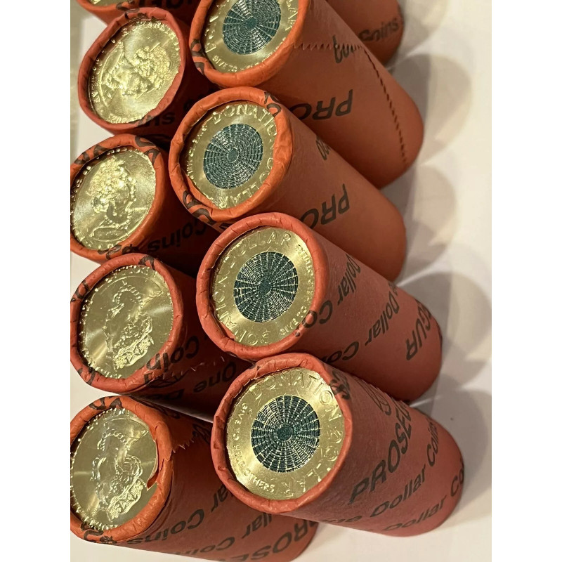 2021 Australia Uncirculated $1 Dollar Donation Coin Security Roll H/T H/H