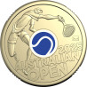 2025 $2 Australian Open - 2025 Men's Australian Open $2 Privy Mark Coin in Dark Blue Folder