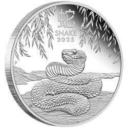 2025 $1 Australian Lunar Series III 2025 Year of the Snake 1oz Silver Proof Coin